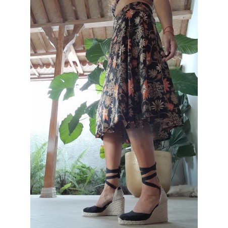 BALI, FALDA ENVOLVENTE ESTAMPADO BATIK