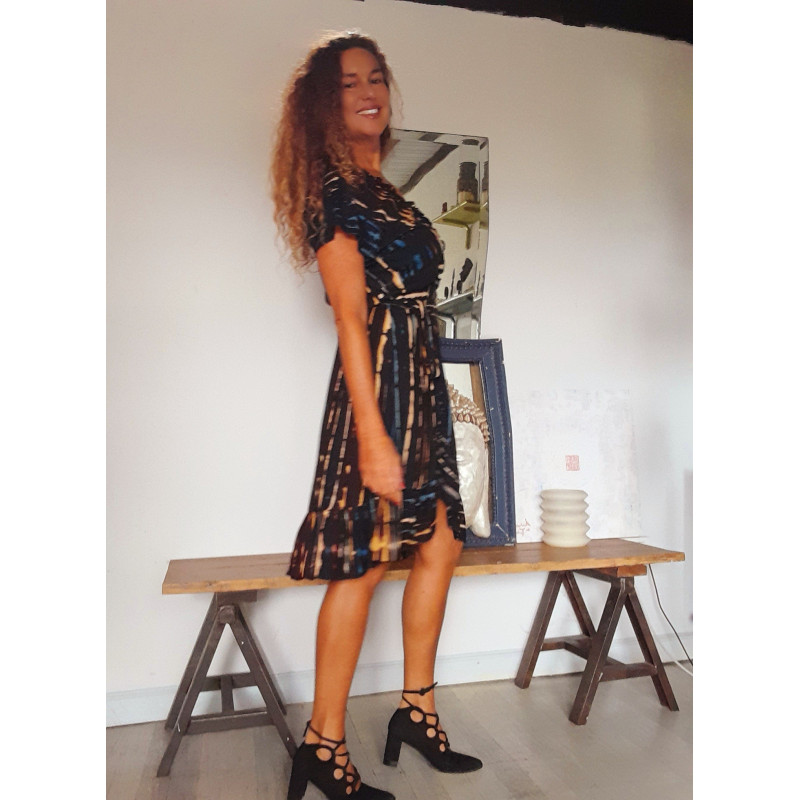 CARLOTA CORTO, VESTIDO TIE DYE