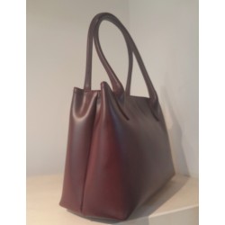 BURGUNDY, BOLSO DE PIEL