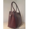 BURGUNDY, BOLSO DE PIEL