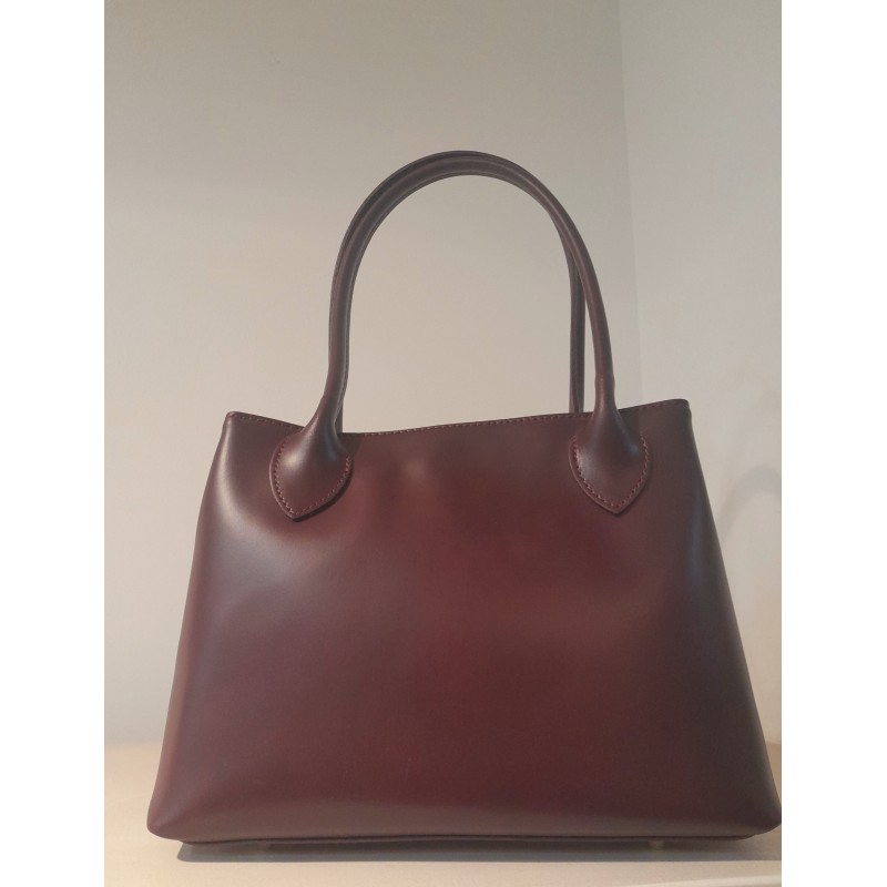 BURGUNDY, BOLSO DE PIEL