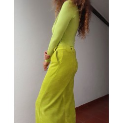 ART VERDE MANZANA, PANTALON DE PANA ELASTICO