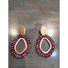 CORA ROSAS, PENDIENTES STRASS