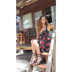 FIORE NEGRO, Vestido midi estampado