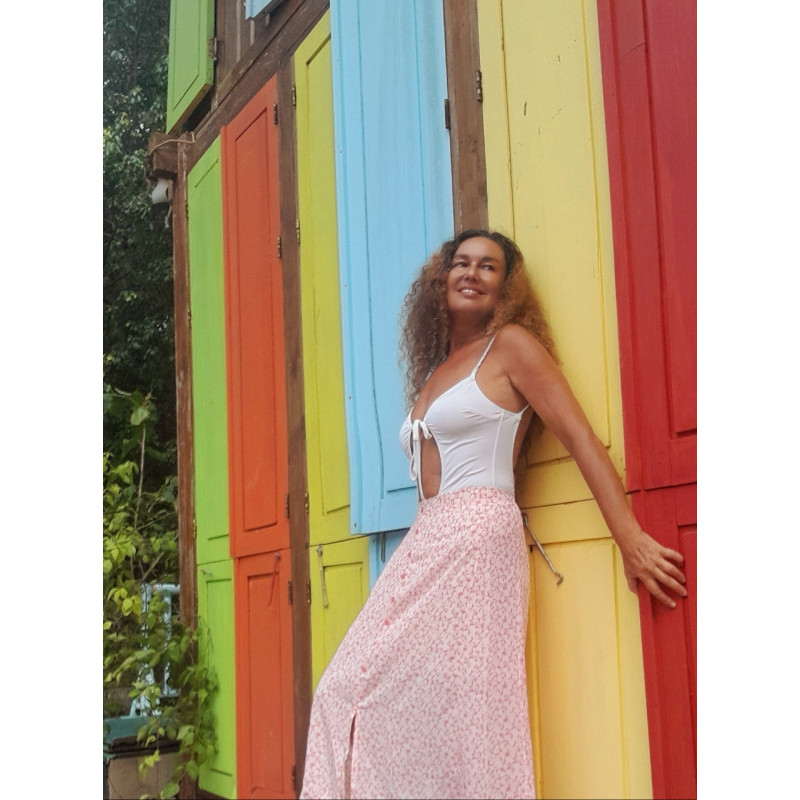 KALA, Falda midi estampada