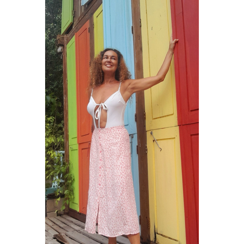 KALA, Falda midi estampada
