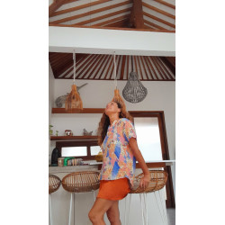 SOL, Blusa de manga corta estampada