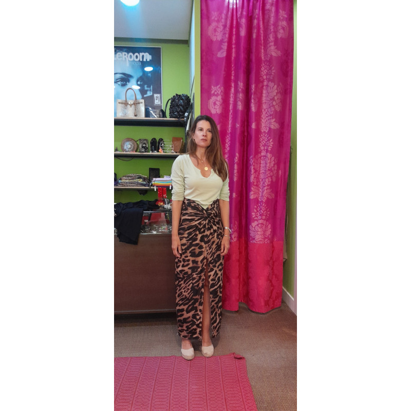 AGATA, FALDA LARGA ANIMAL PRINT
