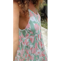 SAONA, VESTIDO LARGO ESTAMPADO