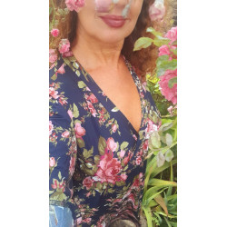 FLOR, VESTIDO LARGO ESTAMPADO