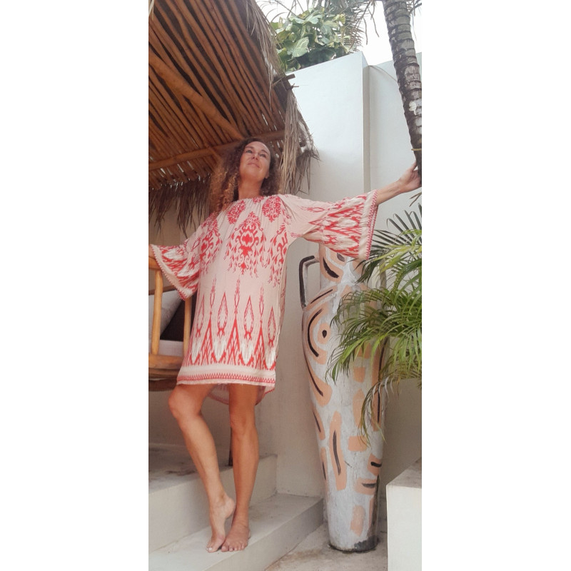 CORAL, Vestido escote barco