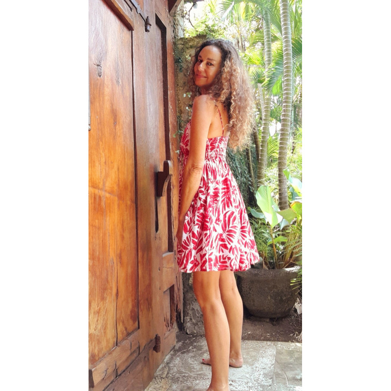 ROUGE, Vestido corto estampado