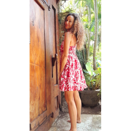 ROUGE, Vestido corto estampado