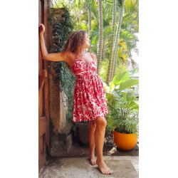 ROUGE, Vestido corto estampado