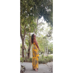 LAGA, VESTIDO LARGO ESTAMPADO