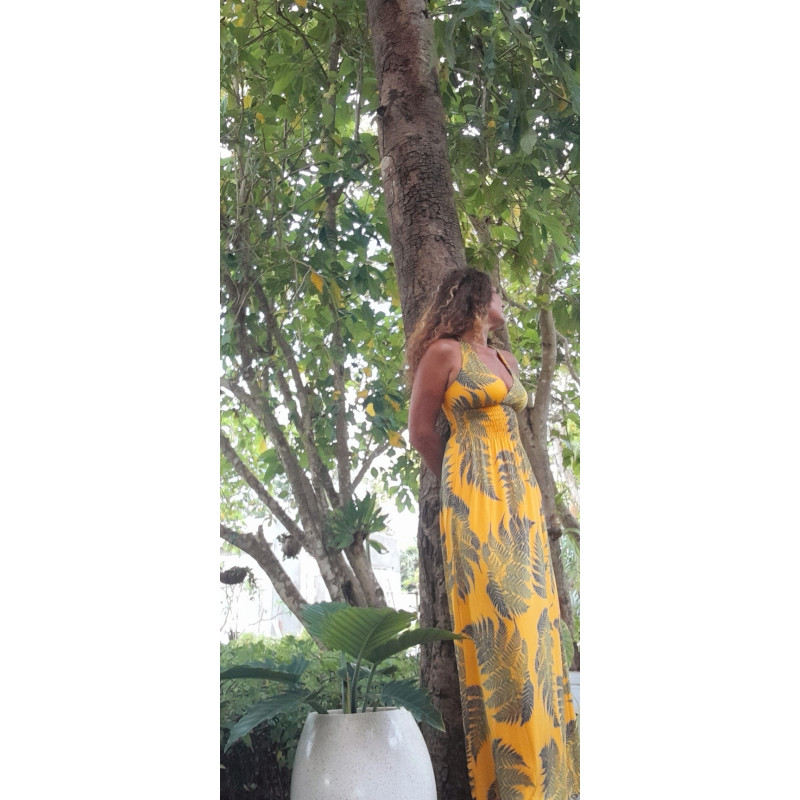 LAGA, VESTIDO LARGO ESTAMPADO