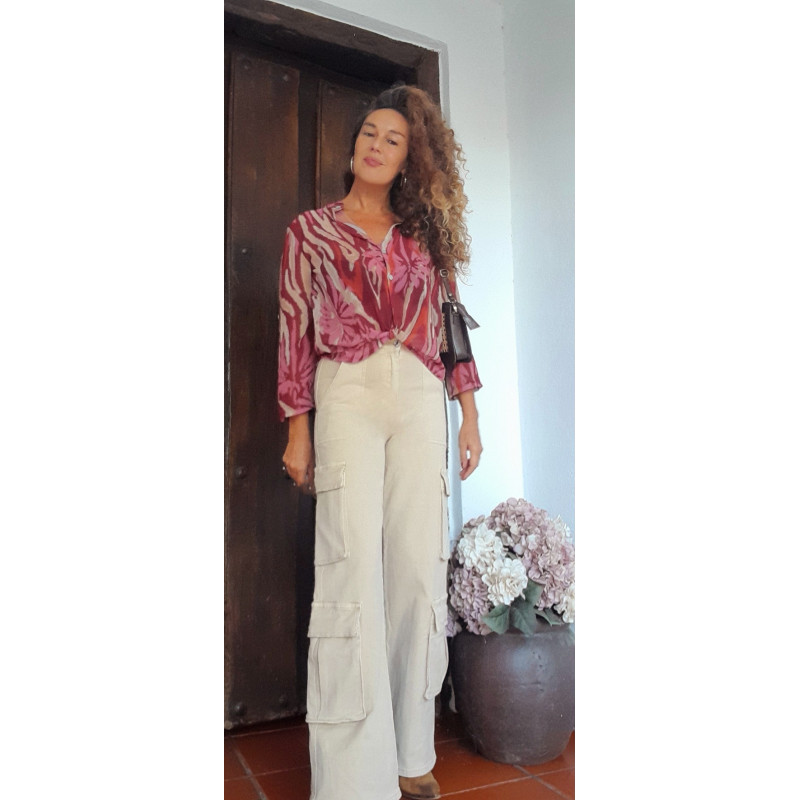 PANTALÓN CARGO BEIGE