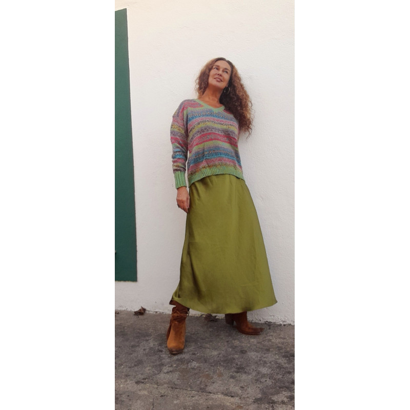 GINA VERDE , FALDA MIDI