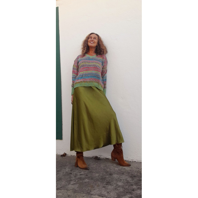 GINA VERDE , FALDA MIDI