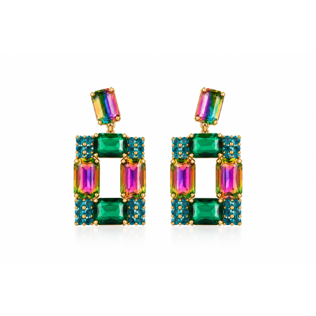 ART VERDE, PENDIENTES CRISTAL