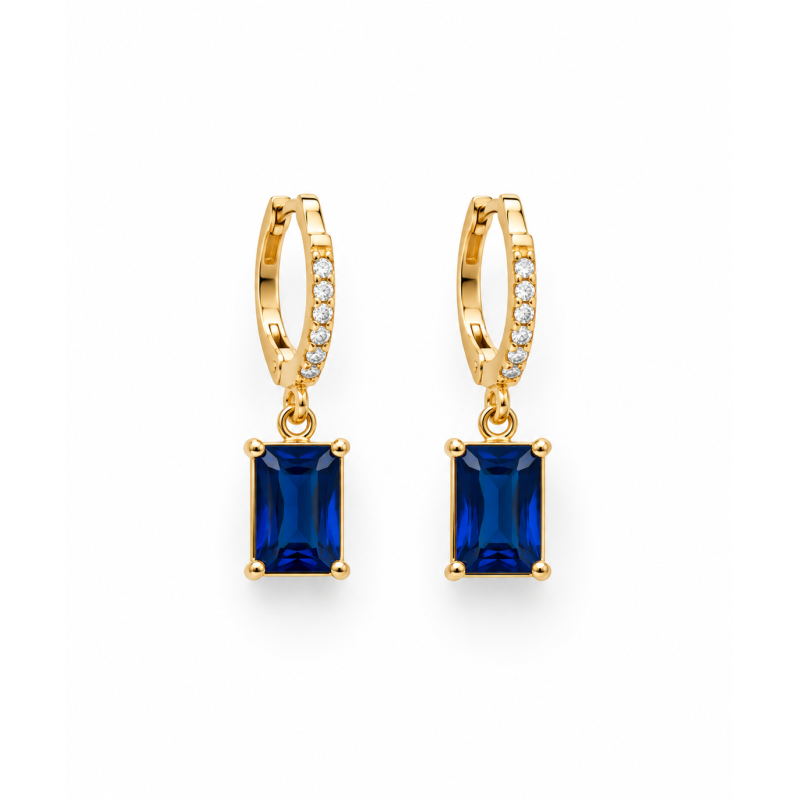 AUDREY AZUL, Pendientes cristal