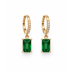 AUDREY VERDE, Pendientes cristal