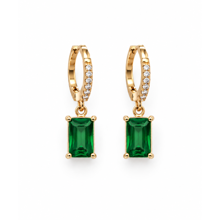 AUDREY VERDE, Pendientes cristal